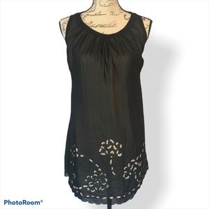 Arden B Black Laser Cut Dress